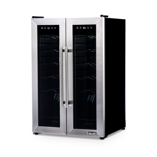 Newair 20'' 24 Bottle Dual Zone Freestanding Wine Refrigerator Wayfair